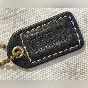 Coach Leather Tag & Chain Vintage